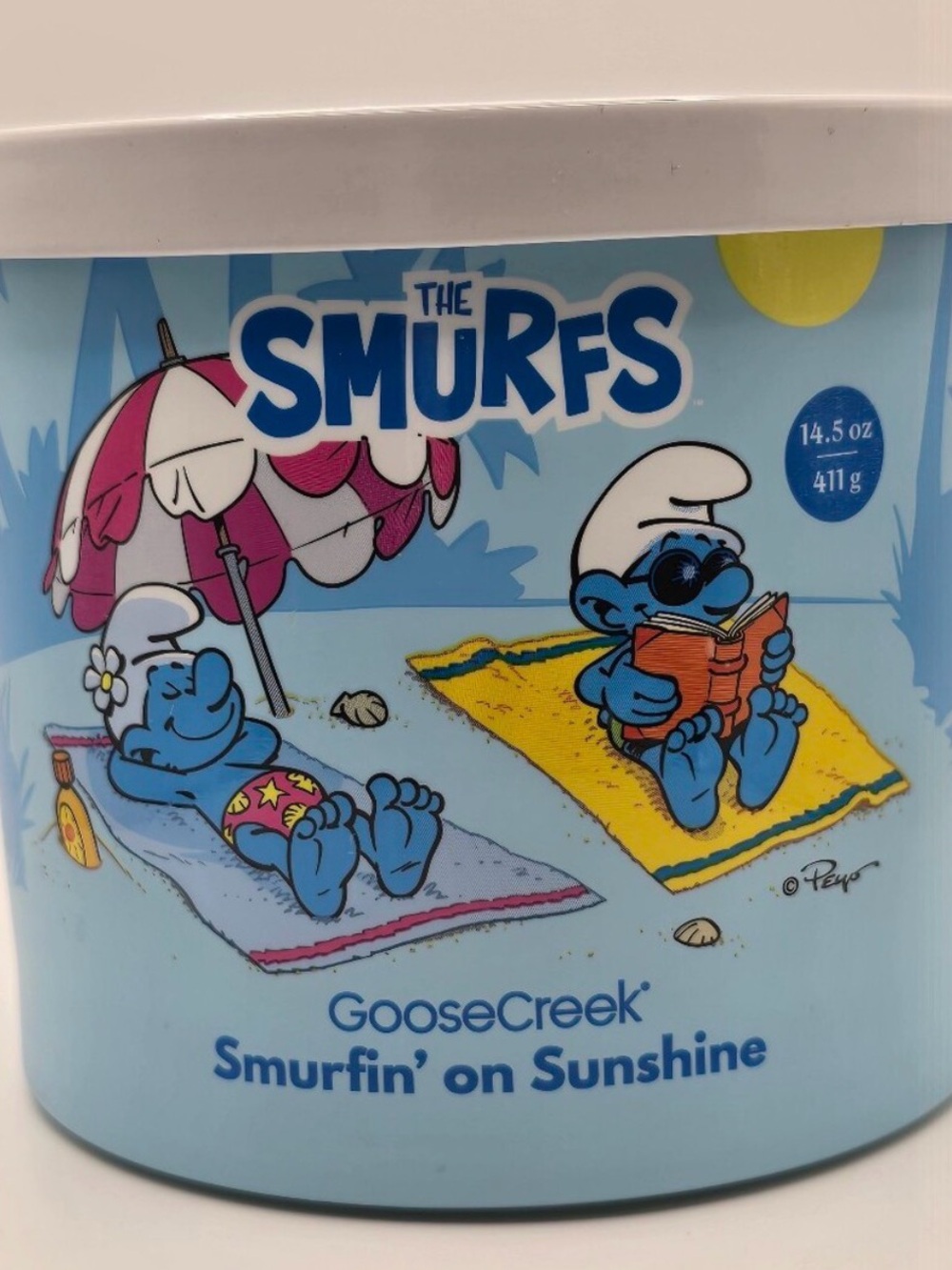 Goose Creek The Smurfs "Smurfin' on Sunshine" Scented 3-Wick Candle, 14.5 oz
